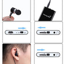 D-3000 Elderly Box-Type Hearing Aid With Line Sound Amplifier High-Power Sound Collector(Black)