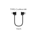 Sunnylife TY-X9304 Suitable For DJI Mavic Air 2S / DJI FPV Flight Glasses V2 / Mavic Mini2 / Osmo Pocket 2 Mobile Phone Tablet Cable 15cm Type-C to Micro USB Cable