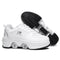 Two-Purpose Skating Shoes Deformation Shoes Double Row Rune Roller Skates Shoes, Size: 36(Low-top Without Light (White))