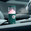 WX515 Car Air Humidification and Moisturizing Automatic Rotating Humidifier USB Colorful Night Light Humidifier(White)
