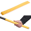 2 PCS 1m Fish Rod Heat Shrinkable Hand Handling Insulation Non-Slip Waterproof Sleeve, Specification: Diameter 22mm(Yellow)