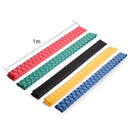 2 PCS 1m Fish Rod Heat Shrinkable Hand Handling Insulation Non-Slip Waterproof Sleeve, Specification: Diameter 25mm(Yellow)