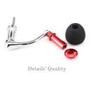 DEUKIO All-Metal EVA Rocker Fishing Reel Rocker Aluminum Alloy Knob For Fish Reel Tackle Accessory, Specification: Medium (Gun Color)