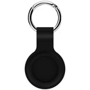 2 PCS Shockproof Anti-scratch Silicone Protective Case with Hook for AirTag(Black)