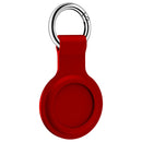 2 PCS Shockproof Anti-scratch Silicone Protective Case with Hook for AirTag(Red)