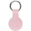 2 PCS Shockproof Anti-scratch Silicone Protective Case with Hook for Airtag(Pink)