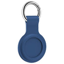 2 PCS Shockproof Anti-scratch Silicone Protective Case with Hook for AirTag(Deep Blue)