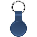 2 PCS Shockproof Anti-scratch Silicone Protective Case with Hook for AirTag(Deep Blue)