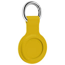 2 PCS Shockproof Anti-scratch Silicone Protective Case with Hook for Airtag(Lemon Yellow)