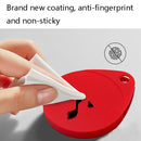 2 PCS Drop Shape Shockproof Anti-scratch Silicone Protective Case with Carabiner for AirTag(Luminous)
