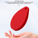 2 PCS Drop Shape Shockproof Anti-scratch Silicone Protective Case with Carabiner for AirTag(Dark Blue)