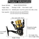 DEUKIO Metal Spinning Wheel Shallow Line Cup Design CNC Rocker Fishing Reel Sea Rod Reel Fishing Reel, Specification: DW3000
