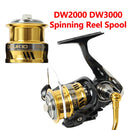 DEUKIO Metal Spinning Wheel Shallow Line Cup Design CNC Rocker Fishing Reel Sea Rod Reel Fishing Reel, Specification: DW3000 Separate Line Cup
