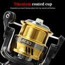 DEUKIO Metal Spinning Wheel Shallow Line Cup Design CNC Rocker Fishing Reel Sea Rod Reel Fishing Reel, Specification: DW3000 Separate Line Cup