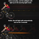 CYCLINGBOX BG-1144 Mountain Bike Aluminum Alloy Brake Induction Seat Tail Lamp Double Track Tube, Diameter: 30.4mm