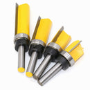 8MM Shank Copy Type Trimming Knife Straight Edge Engraving Machine Milling Cutter, Model: 8x3/4x50mm