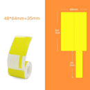 QR-285A Printer Thermal Sticker Paper Cable Label Paper 80 Sheet F Type 48 x 64 + 35 (Yellow)