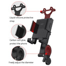 2 PCS Motorcycle Electrical Pedal Car Self-Lock Bracket Riding One-Button Shrink Mobile Phone Holder(Black M2)