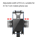 2 PCS Motorcycle Electrical Pedal Car Self-Lock Bracket Riding One-Button Shrink Mobile Phone Holder(Black M2)