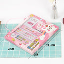 2 Sets 8899Primary School Student Activity Prize Cartoon Stationery Gift Children Stationery Set(Yellow Cat)