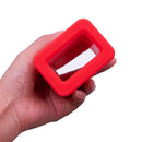 2 PCS Safety Belt Holder Silicone Buckle Protective Cover(Red)