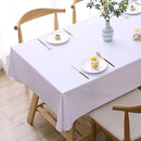 140x220cm Solid Color PVC Waterproof Oil-Proof And Scald-Proof Disposable Tablecloth(Pure White)