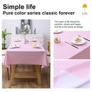140x220cm Solid Color PVC Waterproof Oil-Proof And Scald-Proof Disposable Tablecloth(Brown)