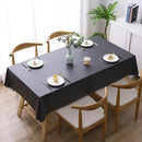 140x220cm Solid Color PVC Waterproof Oil-Proof And Scald-Proof Disposable Tablecloth(Black)