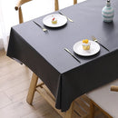 140x220cm Solid Color PVC Waterproof Oil-Proof And Scald-Proof Disposable Tablecloth(Black)