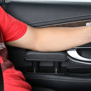 Car Arm Handle Seat Left Hand Elbow Tray Universal Leather Increasing Pad Central Armrest Box(Gray)