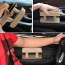 Car Arm Handle Seat Left Hand Elbow Tray Universal Leather Increasing Pad Central Armrest Box(Brown)