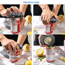 2 PCS Can Opener Beer Beverage Can Opener Quick Bottle Opener(Red)