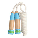 Wooden Children Skipping Rope Kindergarten Pupils Beginners Adjustable Skipping Rope, Length: 2.7m(White)