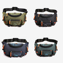 HaoShuai 5130 Multi-Function Outdoor Waist Bag Sports Men Shoulder Slope Bag Waterproof Chest Bag(Navy Blue)