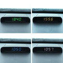 Solar Night Light Car Clock Automotive Electronic Clock Temperature Time+Date+Week+Temperature(White Light)