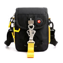 HaoShuai 345 Crossbody Small Bag Casual Men Shoulder Bag Outdoor Sports Waist Bag(Black)