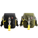 HaoShuai 345 Crossbody Small Bag Casual Men Shoulder Bag Outdoor Sports Waist Bag(Army Green)