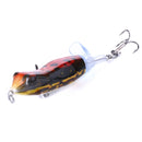 HENGJIA PE021 9.5cm/11g Frog Water Tartr Wood Bait Road Sub-Propeller Fish Bait(2)
