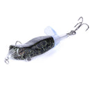 HENGJIA PE021 9.5cm/11g Frog Water Tartr Wood Bait Road Sub-Propeller Fish Bait(5)