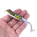 HENGJIA PE021 9.5cm/11g Frog Water Tartr Wood Bait Road Sub-Propeller Fish Bait(1)