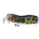 HENGJIA PE021 9.5cm/11g Frog Water Tartr Wood Bait Road Sub-Propeller Fish Bait(5)