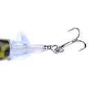 HENGJIA PE021 9.5cm/11g Frog Water Tartr Wood Bait Road Sub-Propeller Fish Bait(2)