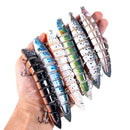 HENGJIA Multi-Segment Fish Bait Fake Fish Bait Luya Loach Bait(8 10cm 10g)