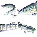 HENGJIA Multi-Segment Fish Bait Fake Fish Bait Luya Loach Bait(9 10cm 10g)
