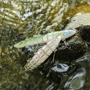 HENGJIA Multi-Segment Fish Bait Fake Fish Bait Luya Loach Bait(10 10cm 10g)