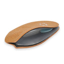 2 Pairs Cow Leather Arch Half Insole Flat Arch Support O-Leg Corrective Insole,Size: 39/40