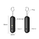 AF-2001 130dB Personal Alarm Waterproof Keychain Double Speaker High Scorpion Anti-Wolf Alarm(Black)