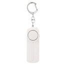 AF-9400 130dB Personal Alarm Pull Ring Women Self-Defense Keychain Alarm(White)