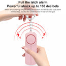 AF-9400 130dB Personal Alarm Pull Ring Women Self-Defense Keychain Alarm (Purple)
