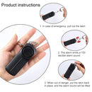 AF-9400 130dB Personal Alarm Pull Ring Women Self-Defense Keychain Alarm (Baby Blue)